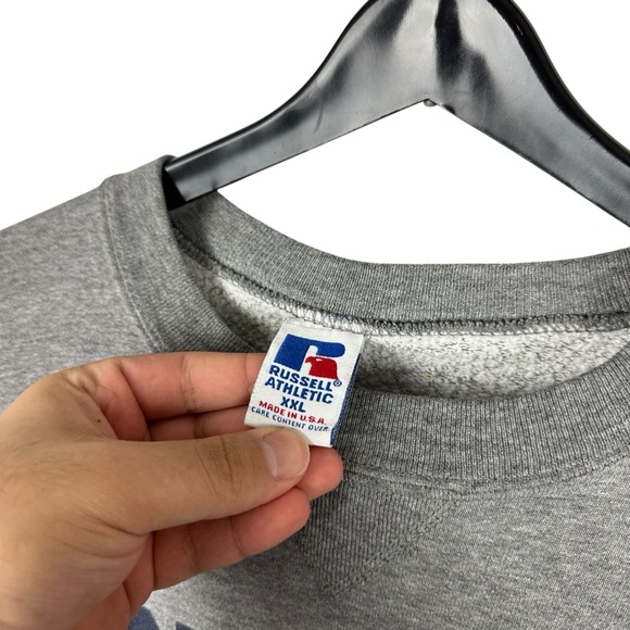 Vintage 90s Russell Athletic Penn State Volleyball Grey Sweatshirt Size 2XL - Picture 8 of 8